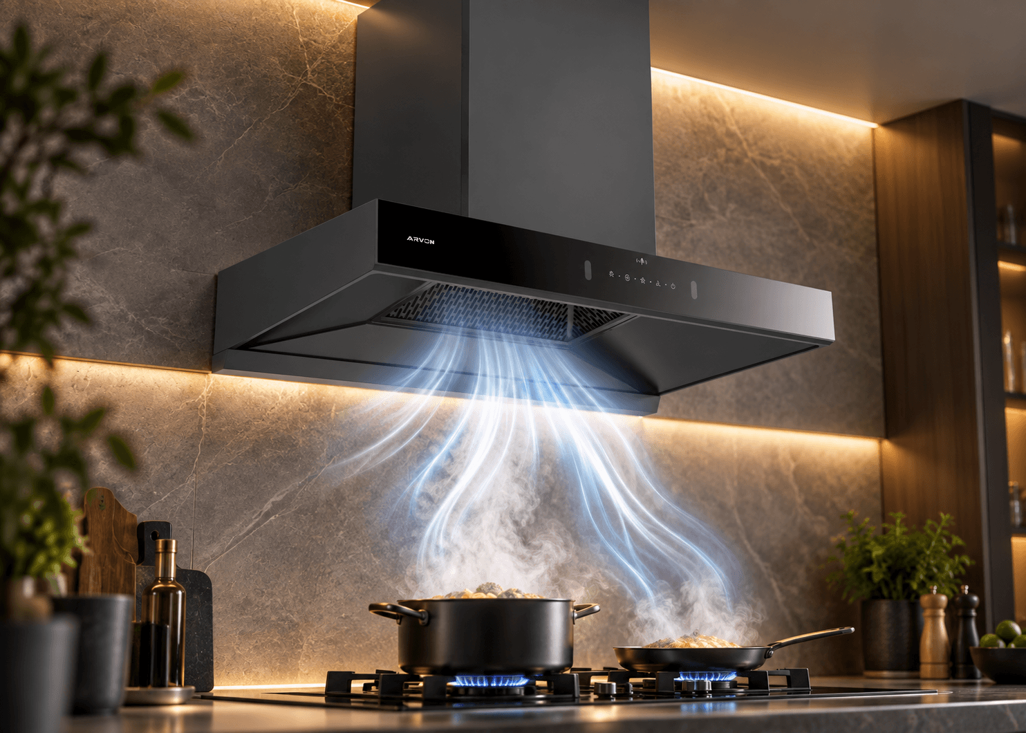 Starker Luftstrom für das Tägliche Kochen
